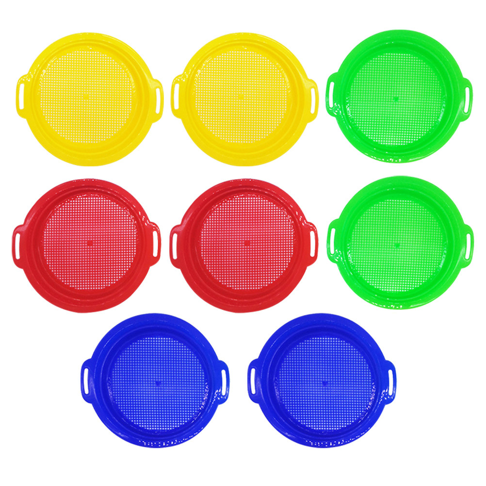 Outdoor Adventure Group - 8Pcs Kids Sand Sifter Beach Set