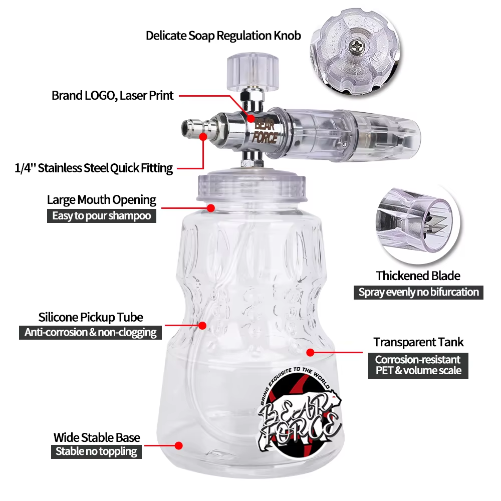 Pressure Washer Aluminum Foam  - đánh giá và giá Bear Spray Clip