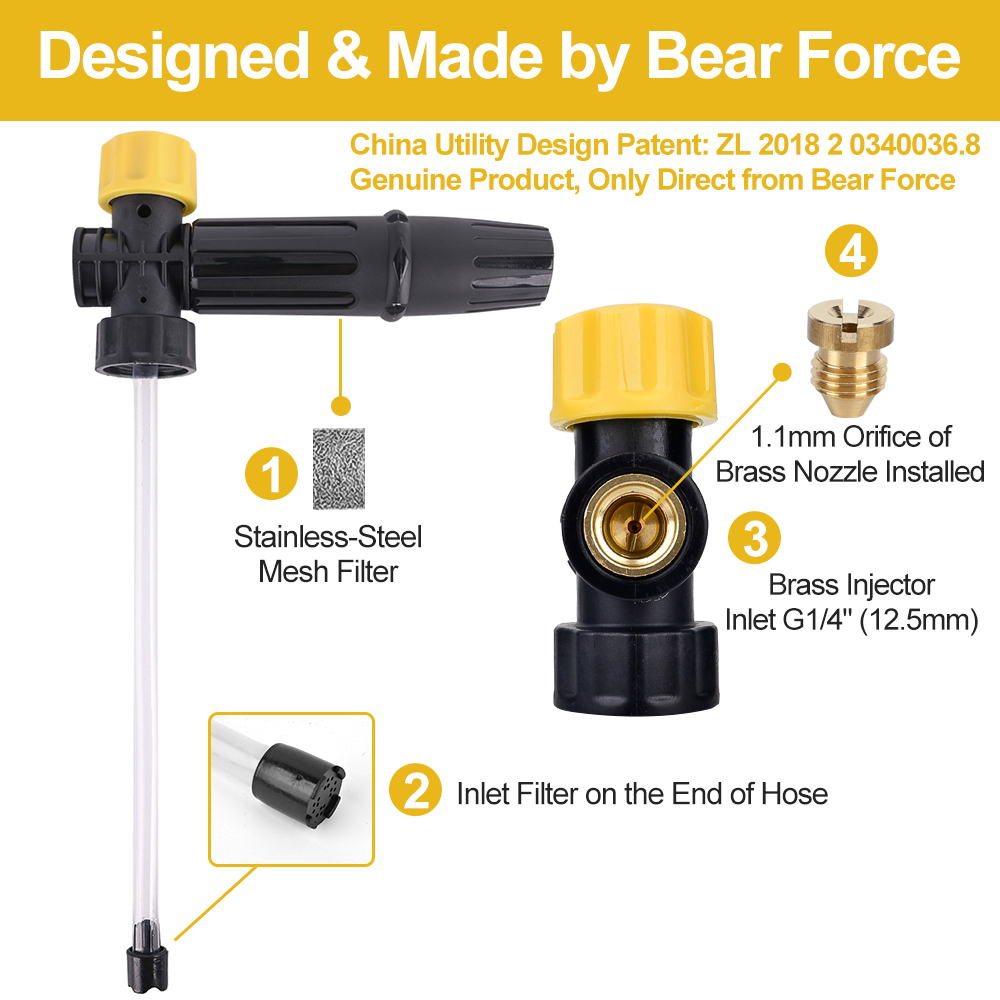 Car Foam Wash Snow Foam Lance  - đánh giá và giá Bear Spray Clip