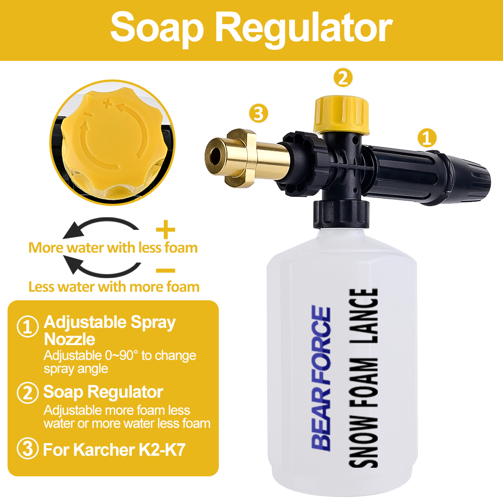 Car Foam Wash Snow Foam Lance  - đánh giá và giá Bear Spray Clip